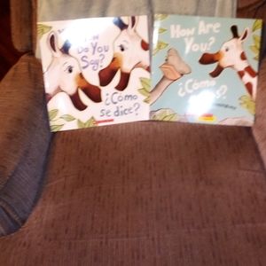 Spanish Learning Book Lot By Angela Dominguez - Set Of Two